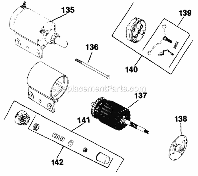 Page M Diagram and Parts List for K301-47640  Kohler Engine