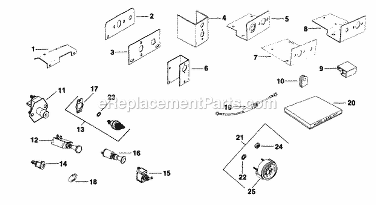 Page V Diagram and Parts List for K301-4766  Kohler Engine