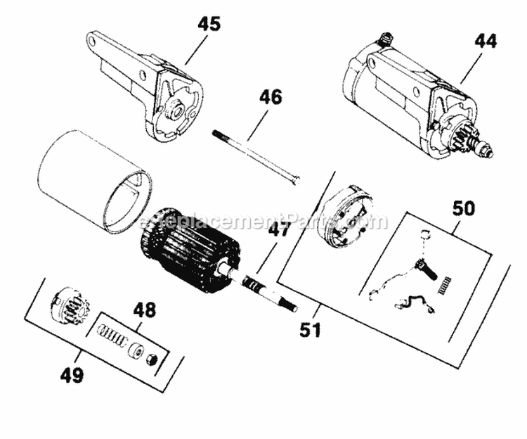 Page P Diagram and Parts List for K301-47696  Kohler Engine
