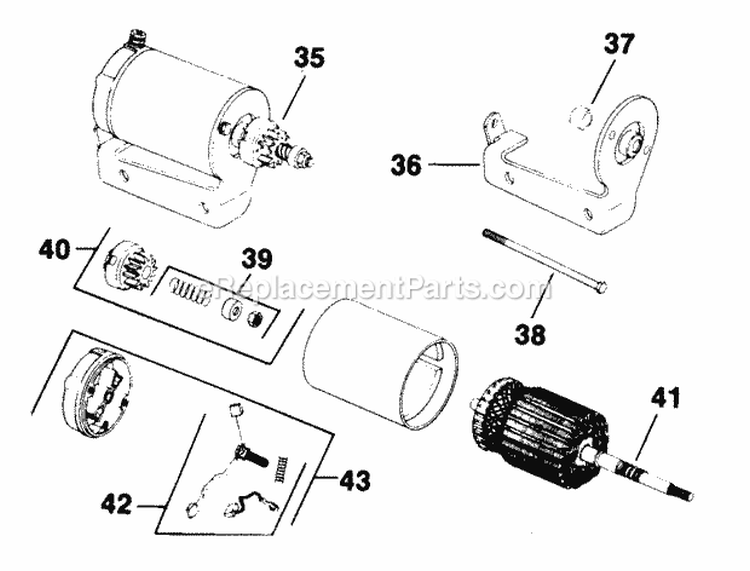 Page O Diagram and Parts List for K301-47606  Kohler Engine