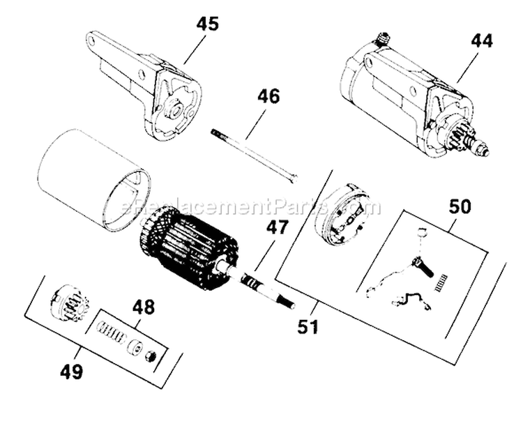 Page P Diagram and Parts List for K301-47766  Kohler Engine