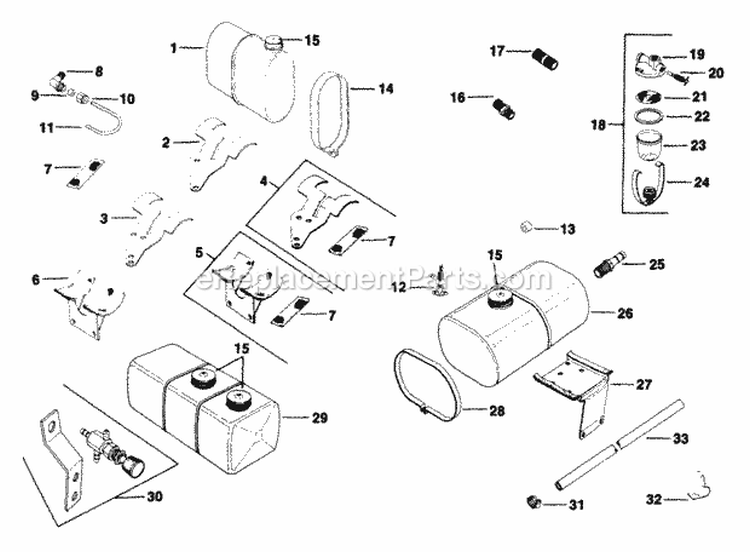 Page V Diagram and Parts List for K301-47696  Kohler Engine