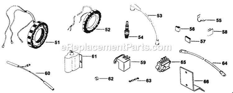 Page E Diagram and Parts List for K301-47641  Kohler Engine