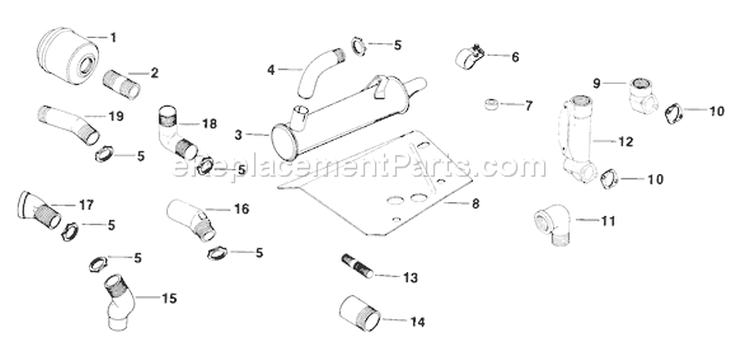 Page O Diagram and Parts List for K301-47830  Kohler Engine