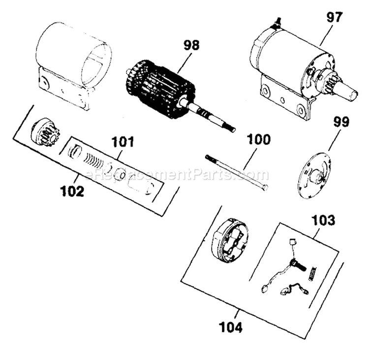 Page V Diagram and Parts List for K301-47499  Kohler Engine