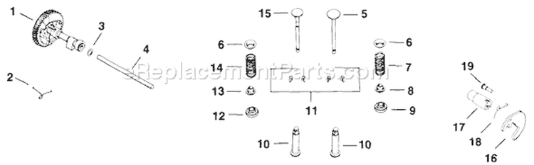 Page G Diagram and Parts List for K301-47830  Kohler Engine