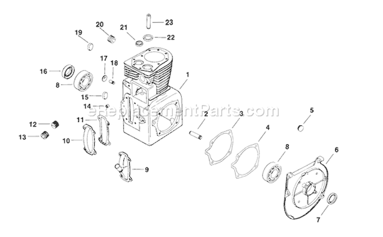 Page J Diagram and Parts List for K301-47830  Kohler Engine