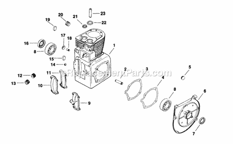 Page J Diagram and Parts List for K301-47641  Kohler Engine