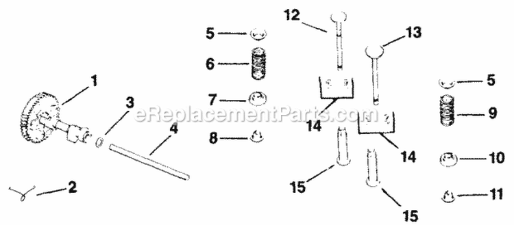 Page D Diagram and Parts List for K321-60122A  Kohler Engine