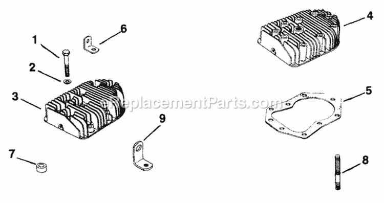 Page H Diagram and Parts List for K321-60122A  Kohler Engine