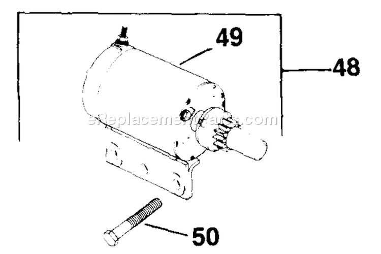 Page K Diagram and Parts List for K321-60133  Kohler Engine