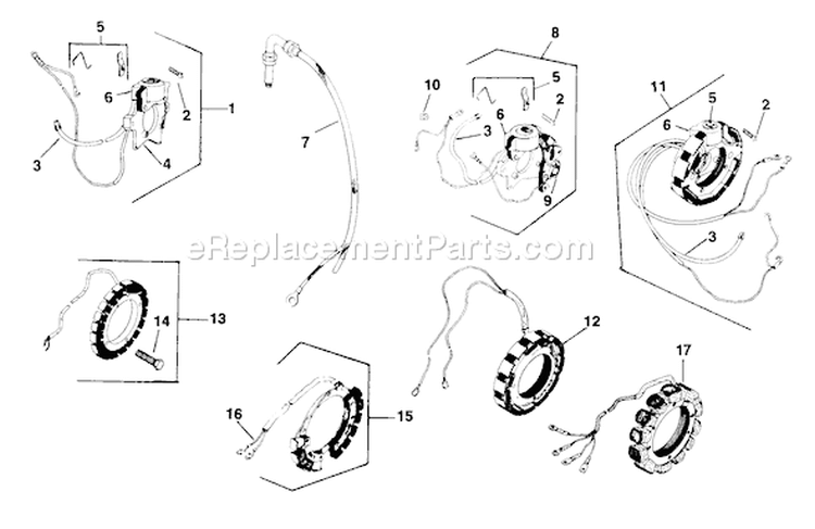 Page U Diagram and Parts List for K321-60112  Kohler Engine