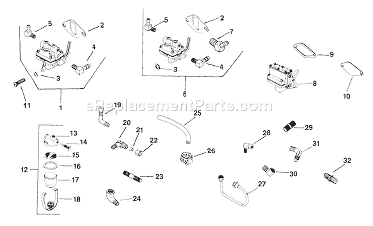 Page Q Diagram and Parts List for K321-60112  Kohler Engine