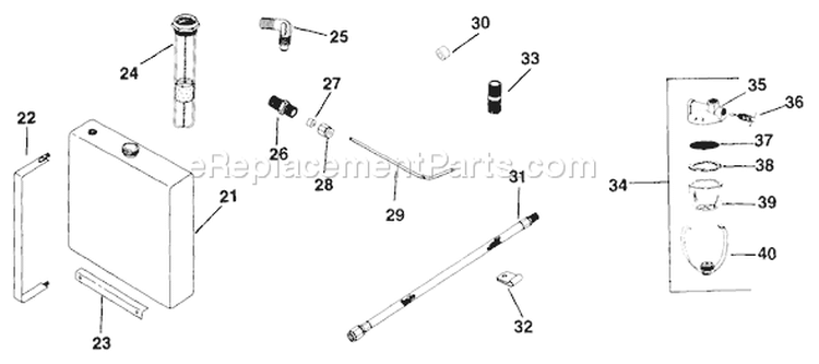 Page S Diagram and Parts List for K321-60112  Kohler Engine