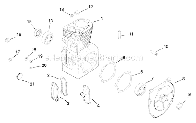 Page F Diagram and Parts List for K321-60112  Kohler Engine