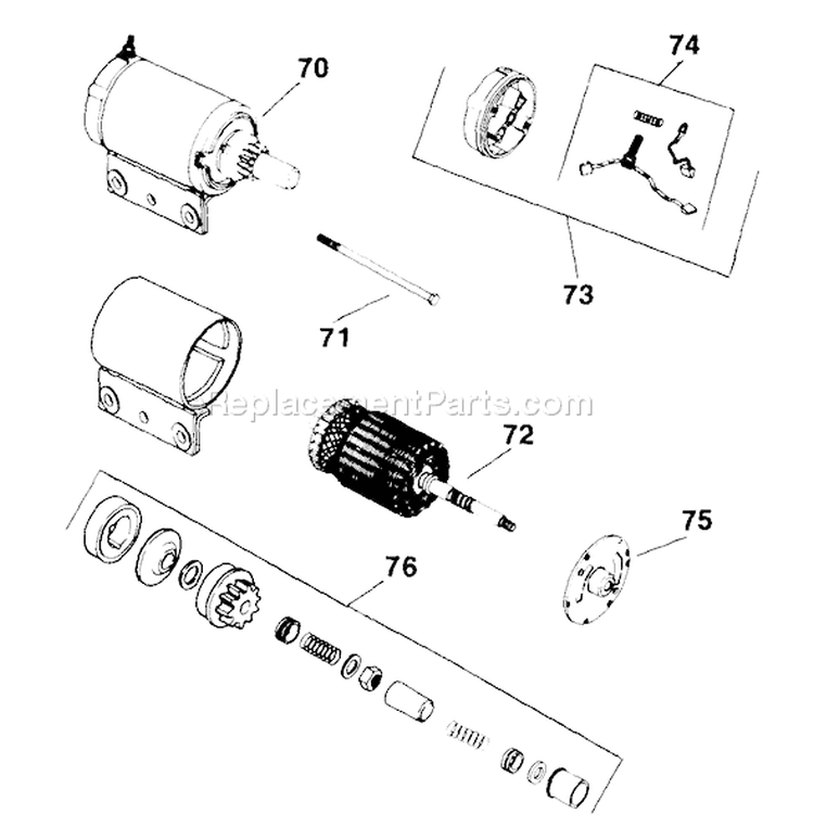 Page L Diagram and Parts List for K341-71109  Kohler Engine