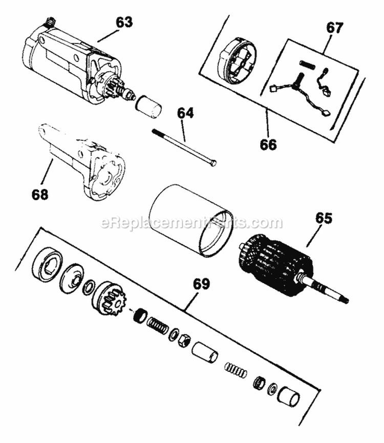 Page K Diagram and Parts List for K341-71370  Kohler Engine