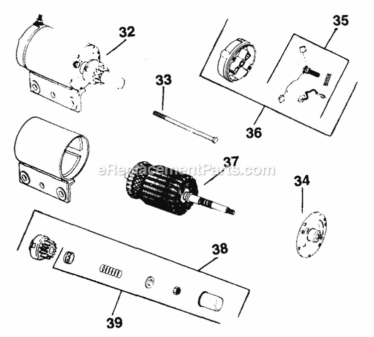 Page K Diagram and Parts List for K341-71384  Kohler Engine