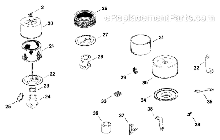 Page A Diagram and Parts List for K482-35230  Kohler Engine