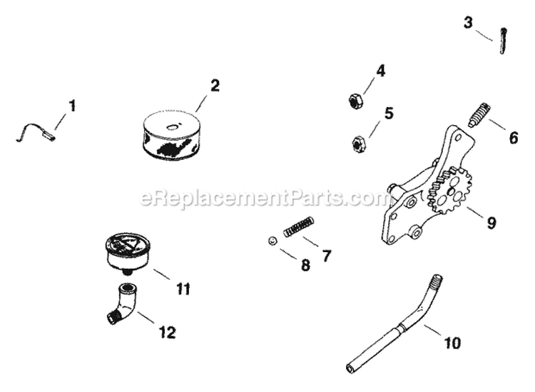 Page W Diagram and Parts List for K482-35107  Kohler Engine