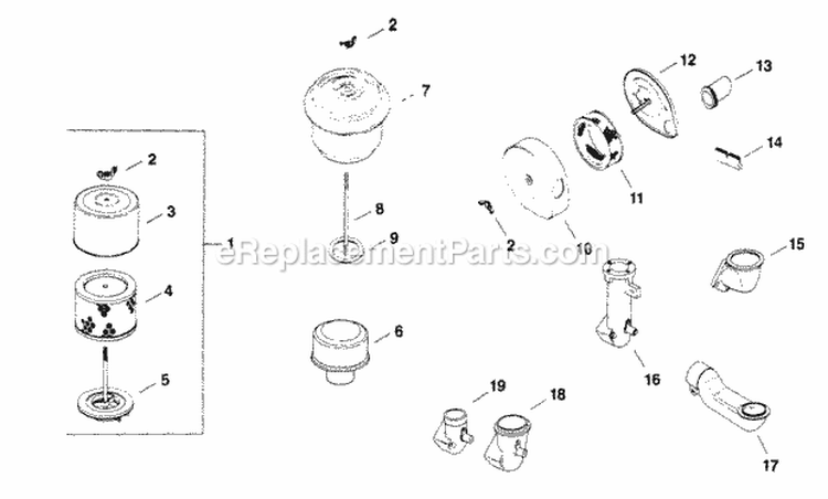 Page B Diagram and Parts List for K482-35124  Kohler Engine