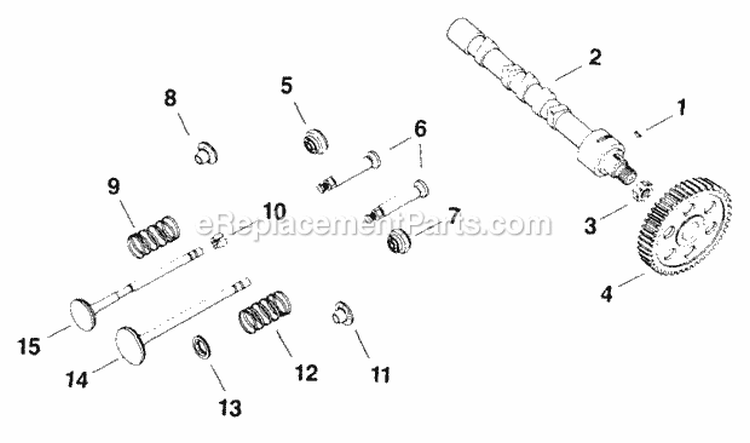 Page D Diagram and Parts List for K482-35107  Kohler Engine