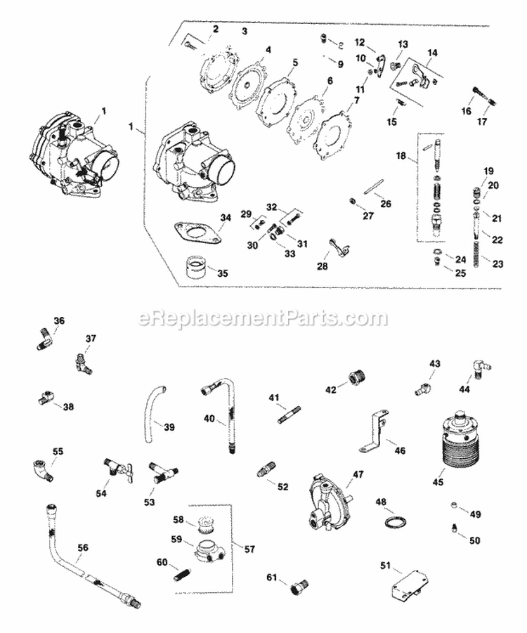 Page F Diagram and Parts List for K482-35107  Kohler Engine