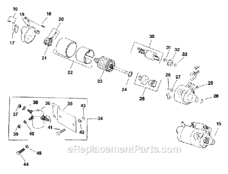 Page M Diagram and Parts List for K582-36368  Kohler Engine