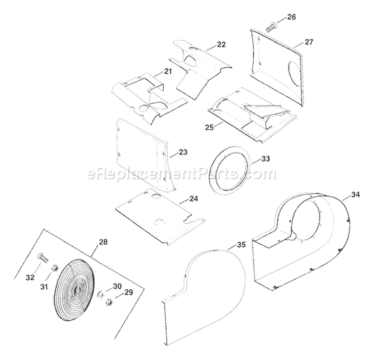 Page C Diagram and Parts List for K582-36242  Kohler Engine