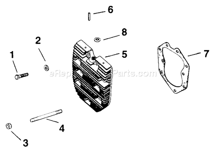 Page K Diagram and Parts List for K582-36242  Kohler Engine