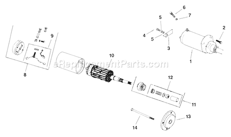 Page M Diagram and Parts List for K582-36242  Kohler Engine