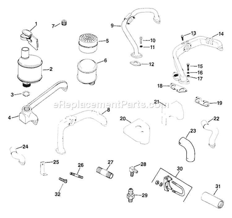 Page N Diagram and Parts List for K582-36242  Kohler Engine