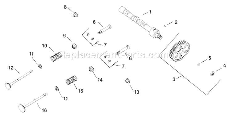 Page E Diagram and Parts List for K582-36242  Kohler Engine