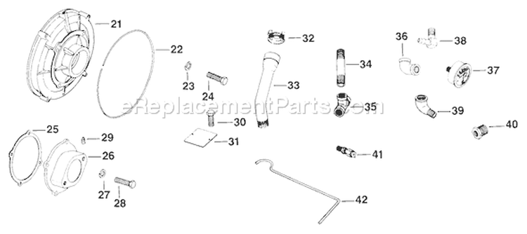 Page I Diagram and Parts List for K582-36242  Kohler Engine