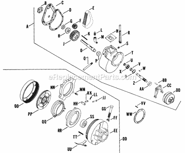 Page V Diagram and Parts List for K660-33169  Kohler Engine
