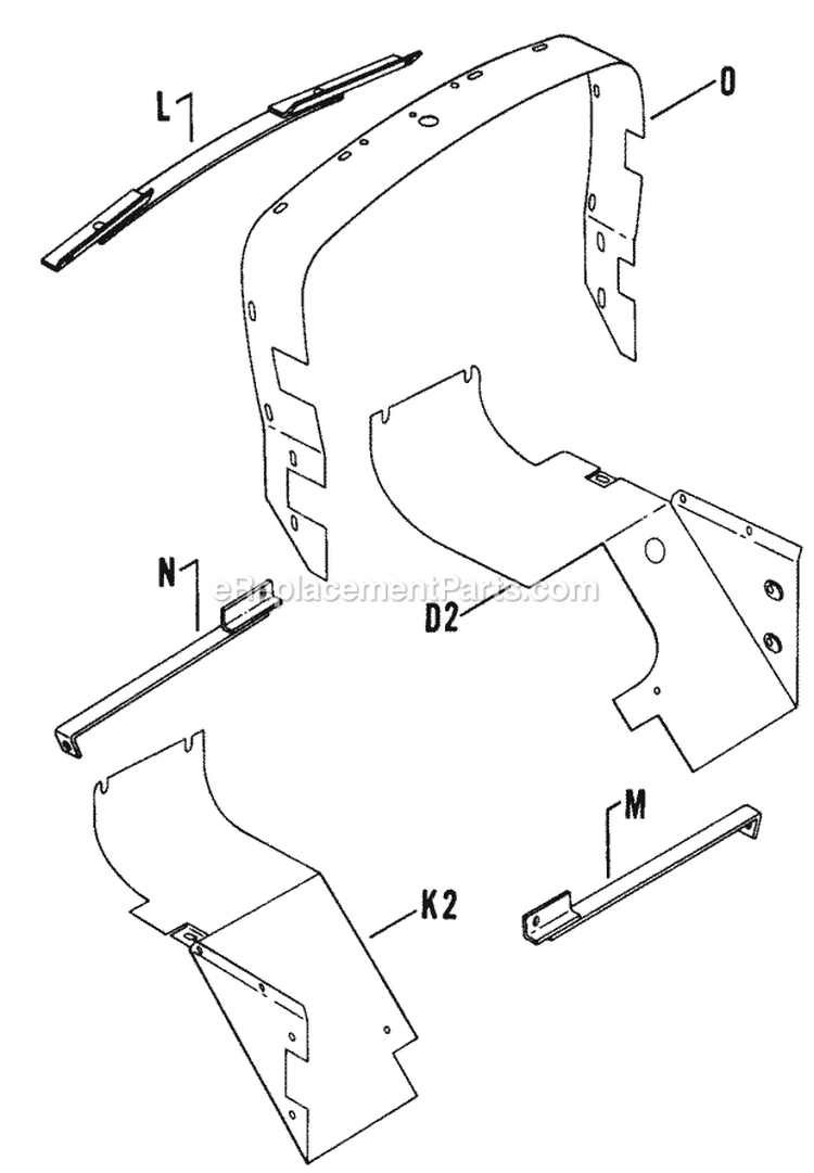 Page B Diagram and Parts List for K662-3904  Kohler Engine