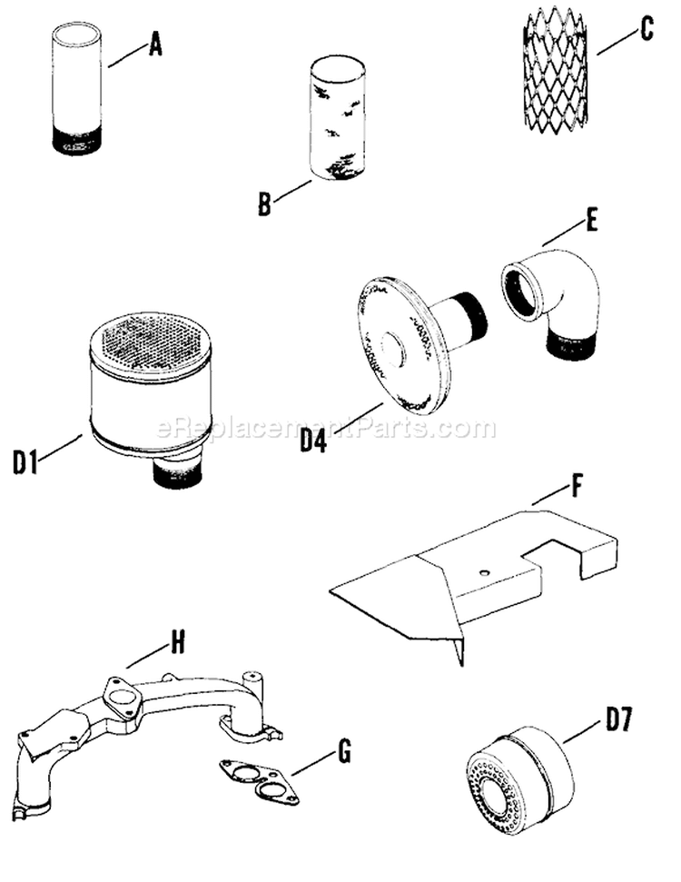 Page R Diagram and Parts List for K660-33110  Kohler Engine
