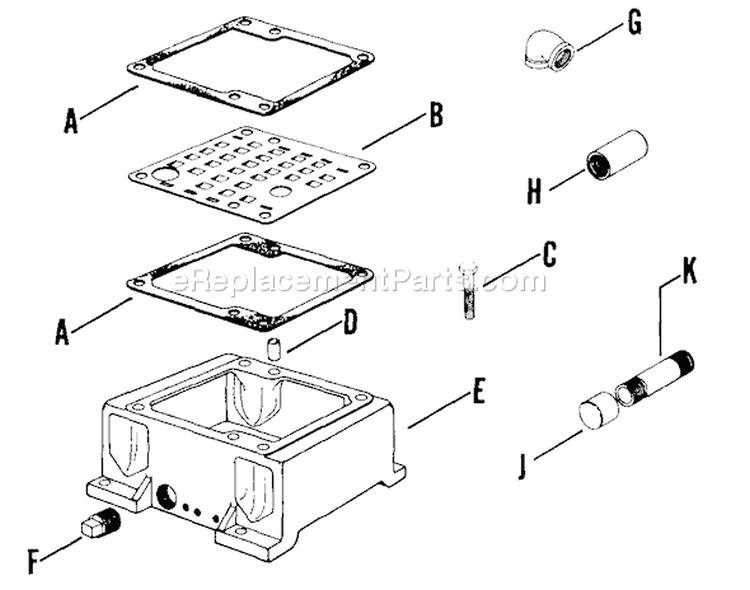 Page AB Diagram and Parts List for K660-33110  Kohler Engine