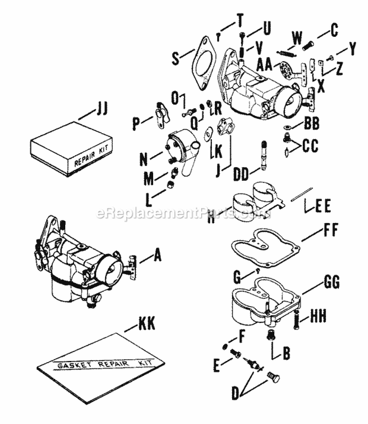 Page I Diagram and Parts List for K662-3906  Kohler Engine