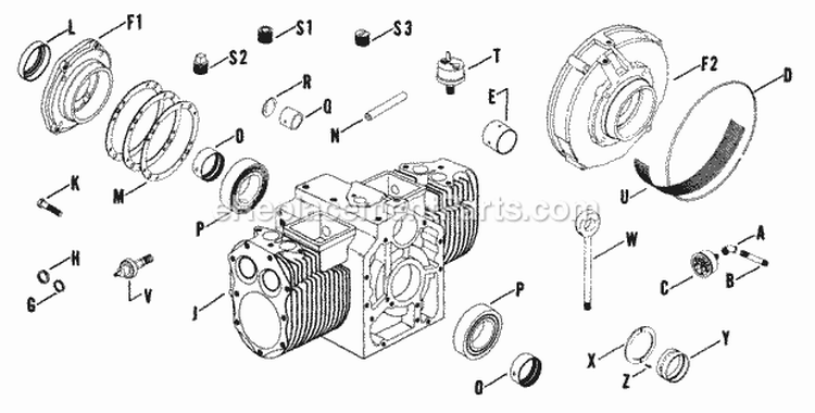 Page L Diagram and Parts List for K662-3971  Kohler Engine