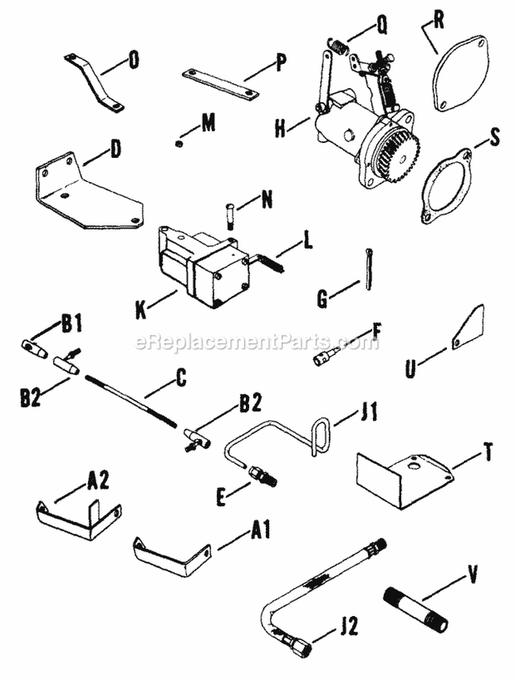 Page W Diagram and Parts List for K662-3971  Kohler Engine