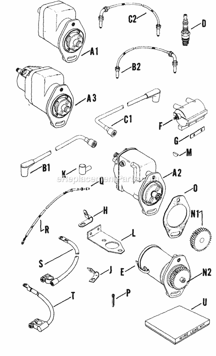 Page X Diagram and Parts List for K662-3971  Kohler Engine