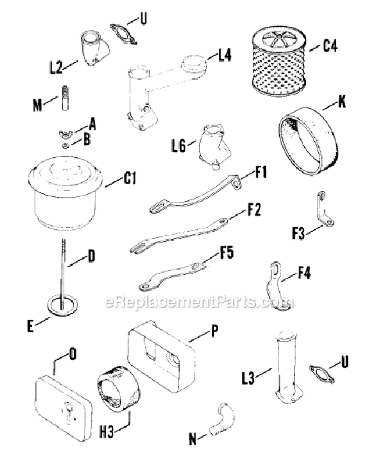 Page B Diagram and Parts List for K91-31980  Kohler Engine