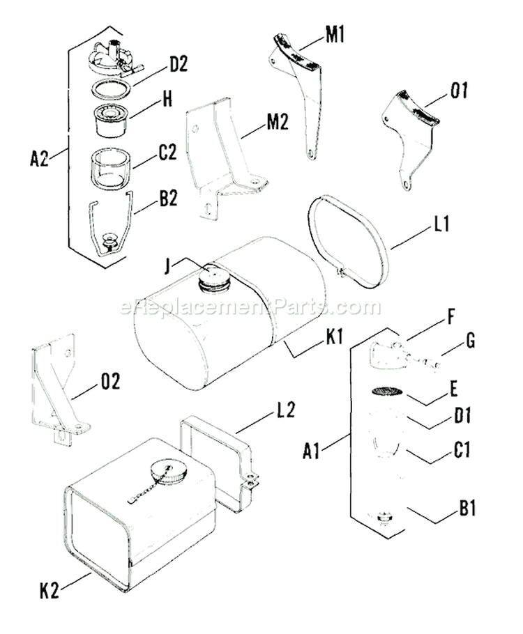 Page N Diagram and Parts List for K91-31410  Kohler Engine