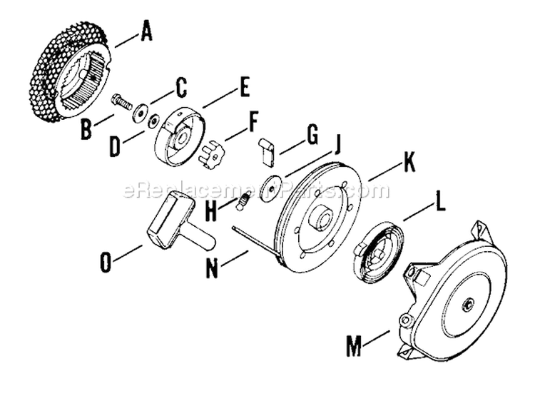 Page Q Diagram and Parts List for K91-31964  Kohler Engine