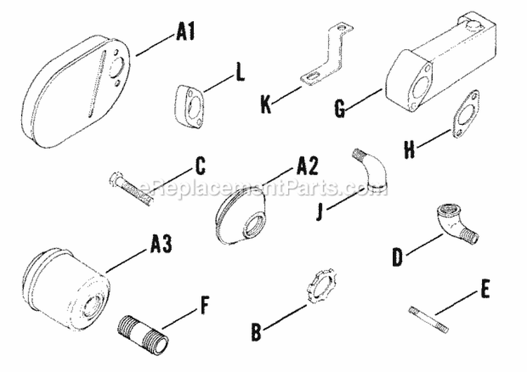 Page M Diagram and Parts List for K91-4011D  Kohler Generator