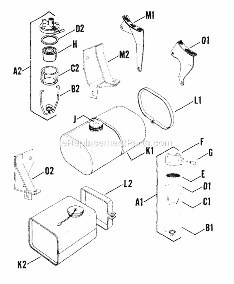 Page P Diagram and Parts List for K91-4011D  Kohler Generator