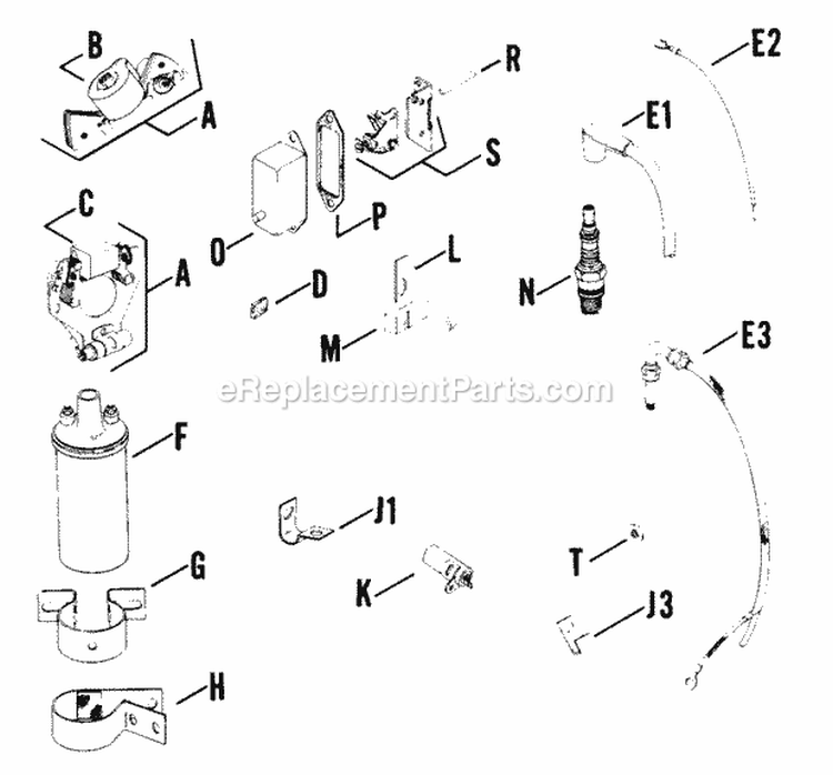 Page R Diagram and Parts List for K91-4011D  Kohler Generator