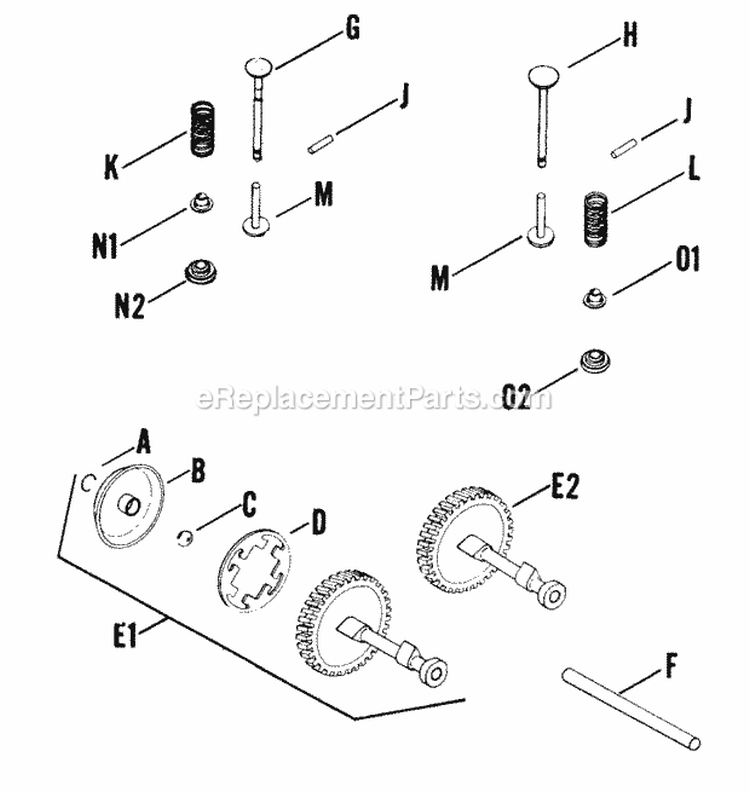 Page E Diagram and Parts List for K91-4011D  Kohler Generator