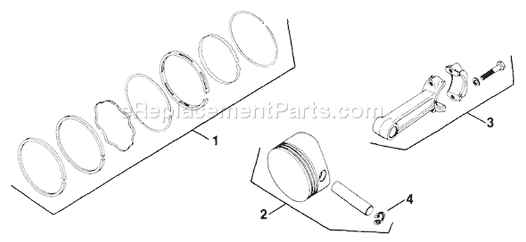 Page O Diagram and Parts List for KT17-24111  Kohler Engine